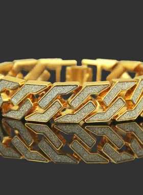 说唱小众高级感奢华网红手环复古