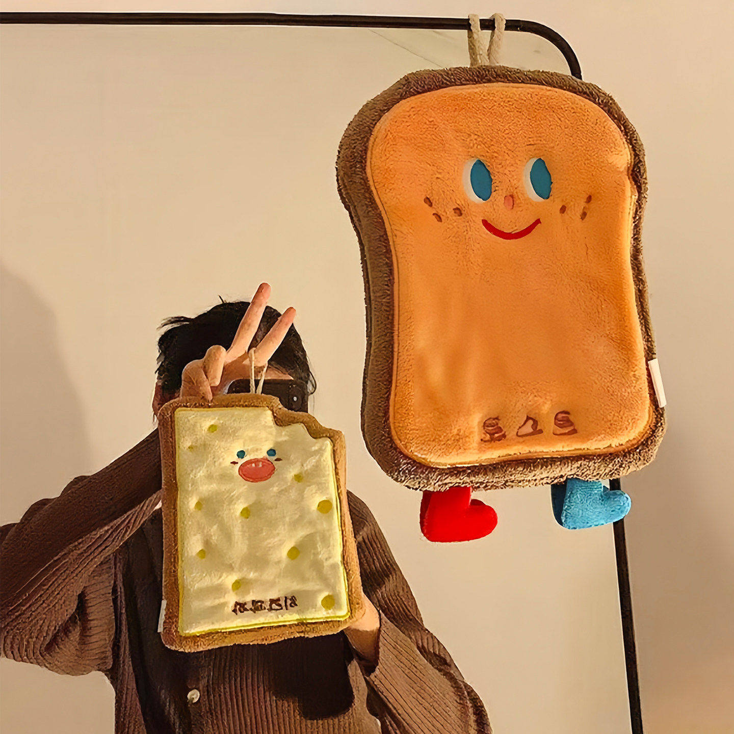 可爱擦手巾挂式吸水加厚卫生间卡通擦手帕毛巾洗手小方巾厨房抹布,淘宝优惠券,粉丝福利购,淘宝优惠卷