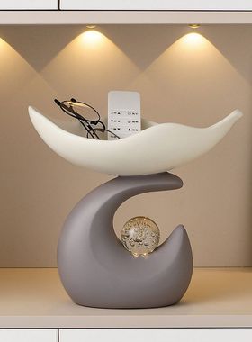 轻奢高级感时来运转入户玄关钥匙收纳摆件家居客厅桌面鞋柜装饰品