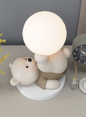 熊床头电视柜摆件家居饰品客厅桌面卧室小夜灯送女生闺蜜生日礼物