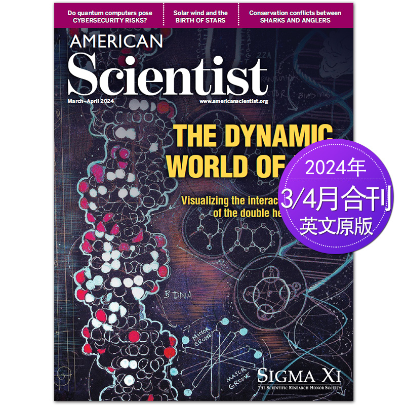 【单期/订阅】American Scientist美国科学家期刊 2024年订购6期英文原版外国期刊英语学习科普杂志书籍-图0