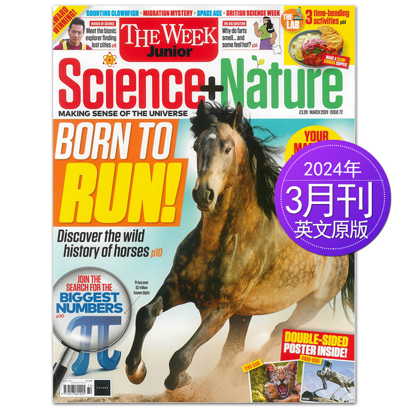 【单期/订购】The Week Junior Science+ Nature 2023/24年订阅月刊8-15岁英国青少年自然科学科普英语英文国外期刊杂志-图0