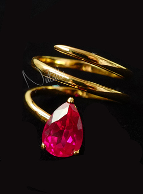 natalia系列独家925银鸡尾酒戒指