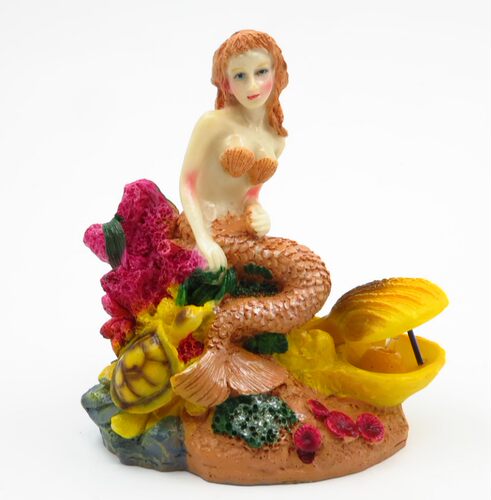 水族金鱼缸装饰造景/海底总动员仿真小丑鱼海龟美人鱼可接气泵 - 图1