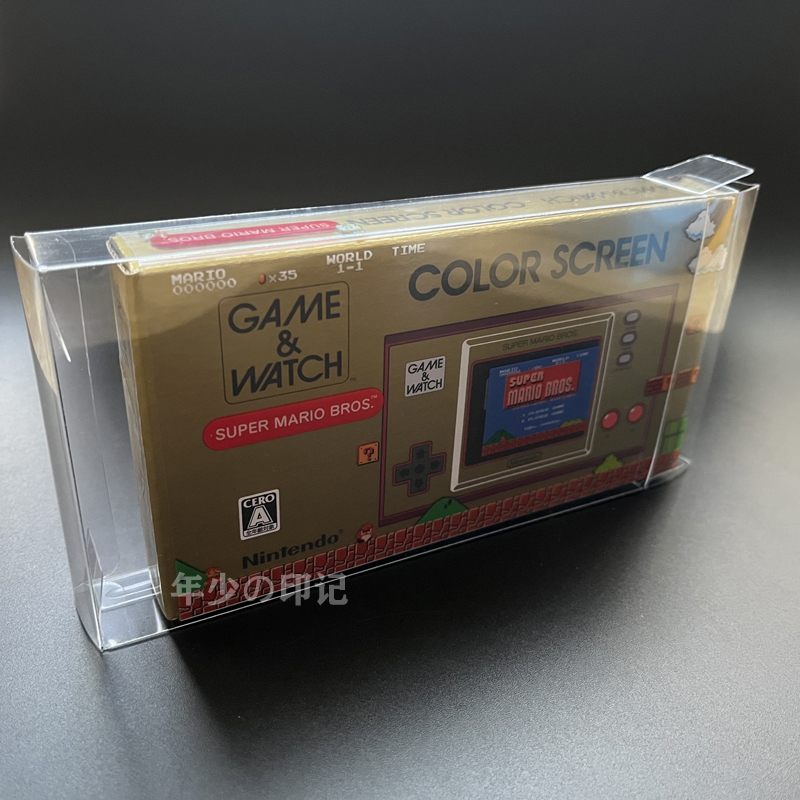 适用Gamewatch 35周年纪念版超级马里奥马力欧透明收藏展示盒-图0