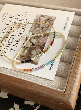 「五彩丝」原创2025端午节五彩绳端午节手链纯手工编织纯银国潮宝