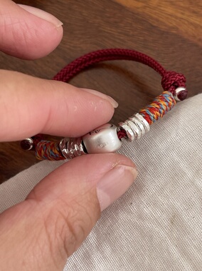 「盘缠小马」999足银手链红绳本命年男女手工编织配饰新中式饰品