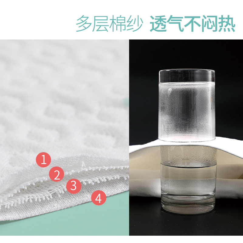 霖贝儿旗舰店婴儿隔尿垫防水可洗纯棉超大纱布水洗夏天透气儿童幼儿园大号宝宝1