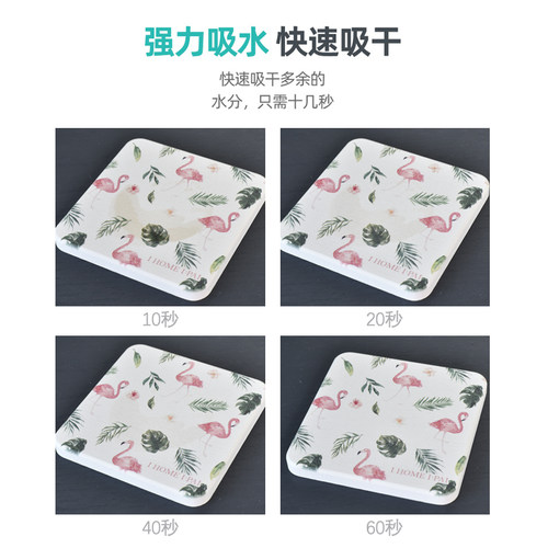 硅藻泥吸水垫洗手洗漱台面垫水龙头浴室卫生间速干防滑地垫脚垫子 - 图3