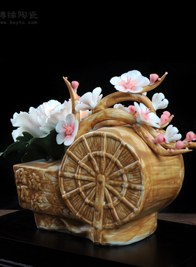 德化陶瓷办公室桌面开业家居装饰