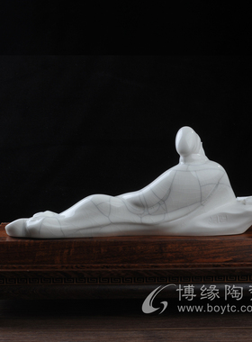 赤壁怀古陶瓷德化白历史人物三国古典风苏献忠苏珠庄名瓷收藏摆件