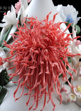 德化陶瓷乾坤花篮商务开业礼品