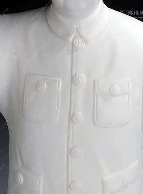 挥手伟人毛主席全身站像德化白瓷