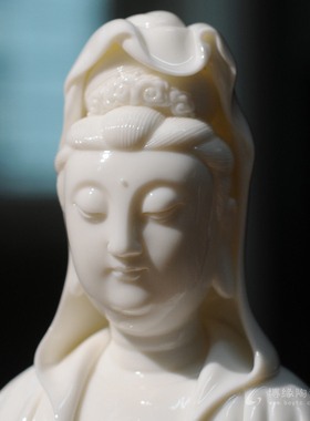 观音会所供奉风水摆件德化白瓷