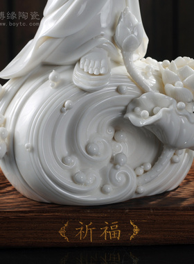 招财佛堂供奉祈福滴水观音摆件