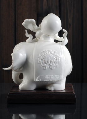 如意客厅居家办公室礼品德化白瓷