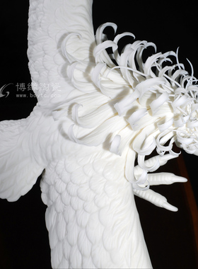 吉祥德化白瓷海浪商务动物雕塑