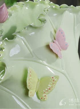 陶瓷插花桌面结婚礼品家居装饰