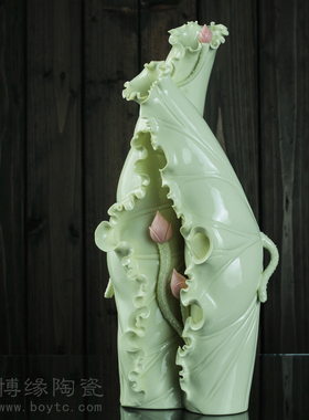 陶瓷插花桌面摆件工艺品