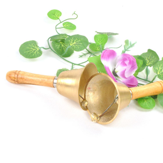 Rattle, school bell, small bell, school bell, copper rattle instrument