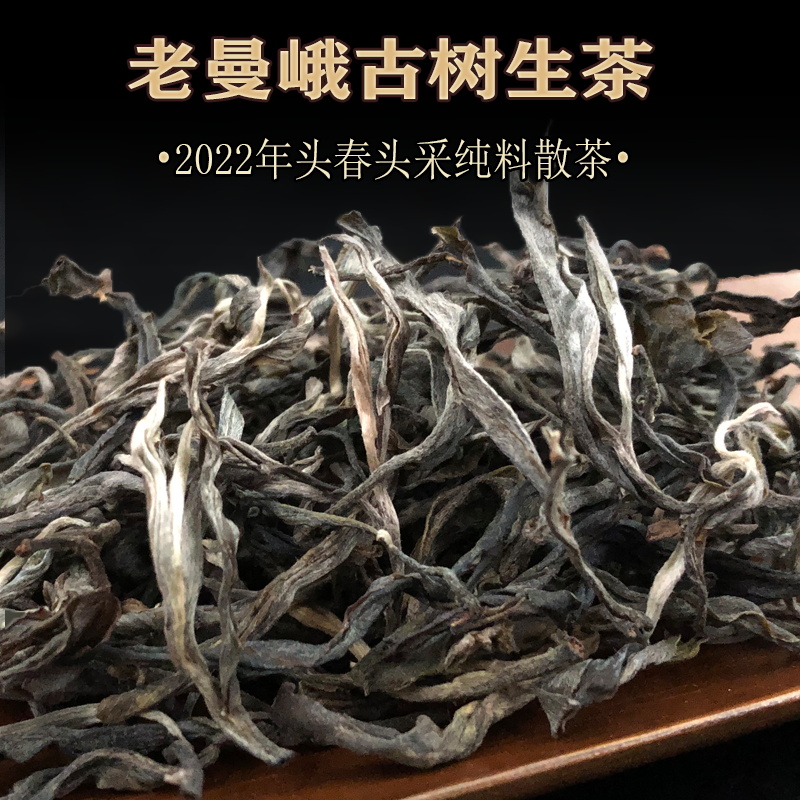 2022年云南普洱茶生茶散茶散装1斤头春头采300老曼峨古树生茶纯料