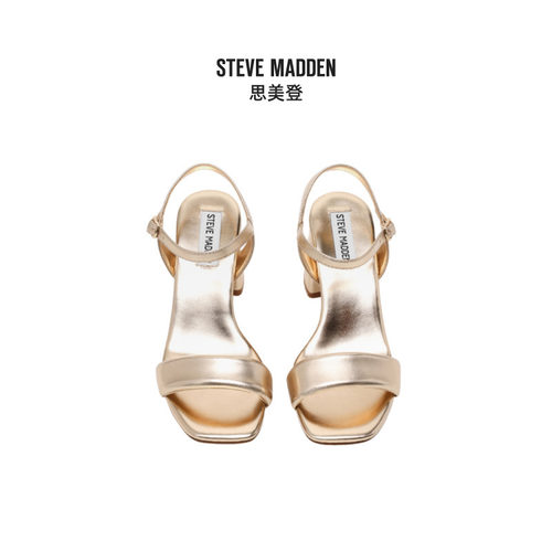 [任敏同款]Steve Madden思美登LAYNEY简约方头一字带高跟凉鞋 - 图1