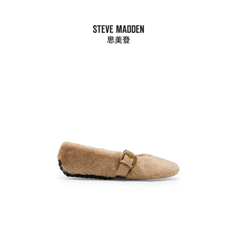 [2025冬季新款]Steve Madden思美登TOASTY毛毛鞋保暖豆豆鞋女鞋,淘宝优惠券,粉丝福利购,淘宝优惠卷