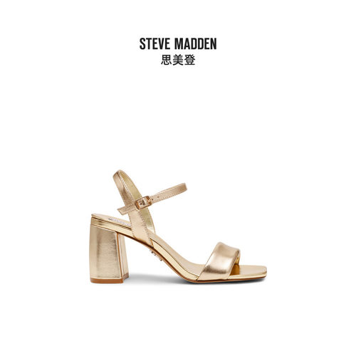[任敏同款]Steve Madden思美登LAYNEY简约方头一字带高跟凉鞋 - 图0