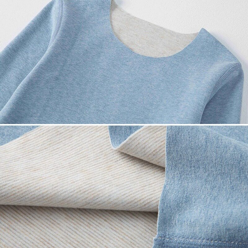 新款男童女童宝宝蚕丝羊毛德绒童装套装背心坎肩儿童家居服保暖衣