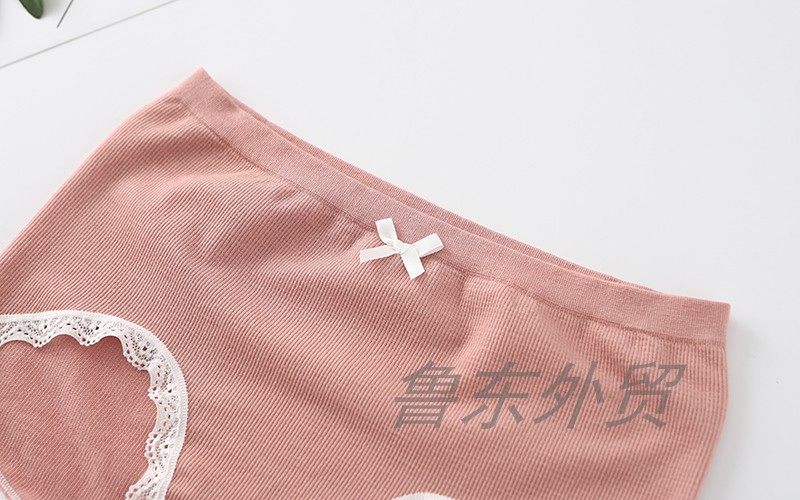 女士中腰条纹蕾丝花边兰精莫代尔三角内裤弹力舒适无缝底裤裤头,淘宝优惠券,粉丝福利购,淘宝优惠卷