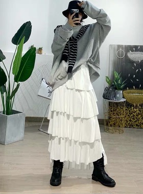 搭配衬衫女黑白条纹单卖针织披肩