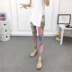 Leggings ສີສໍາລັບແມ່ຍິງ, ຕາຫນ່າງບາງນອກ stretch pants
