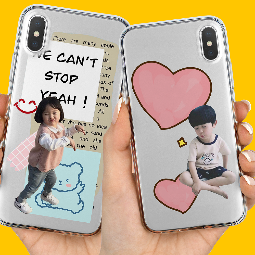 来图定制手机壳抠图头像亲子设计适用于任意机型14iPhone华为P30