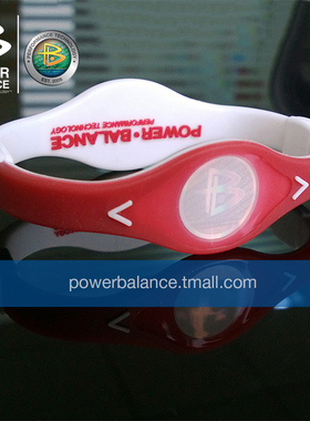 POWER BALANCE 霸能 能量平衡公司 手环 比赛日手环 红白双色手环