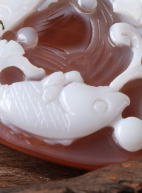 四川凉山连年有余南红玛瑙送证书