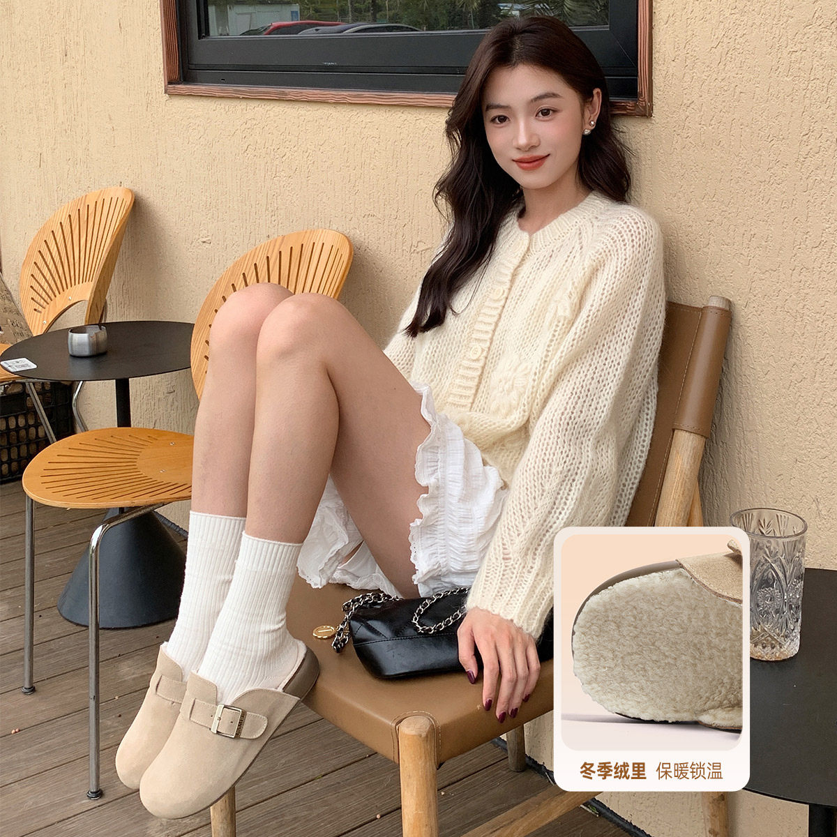 骆驼女鞋2025秋季新款软底勃肯鞋一脚蹬包头半拖鞋外穿穆勒鞋单鞋,淘宝优惠券,粉丝福利购,淘宝优惠卷