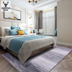 ковер 可定制素雅纯色休闲空间地毯轻奢后现代北欧简约客厅卧室床边毯垫 Crown phenanthrene