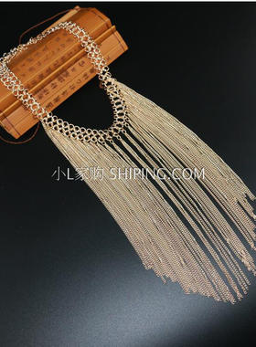 欧美时尚夸张流苏百搭配饰项链