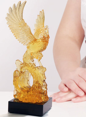 琉璃丹凤朝阳摆件吉祥物