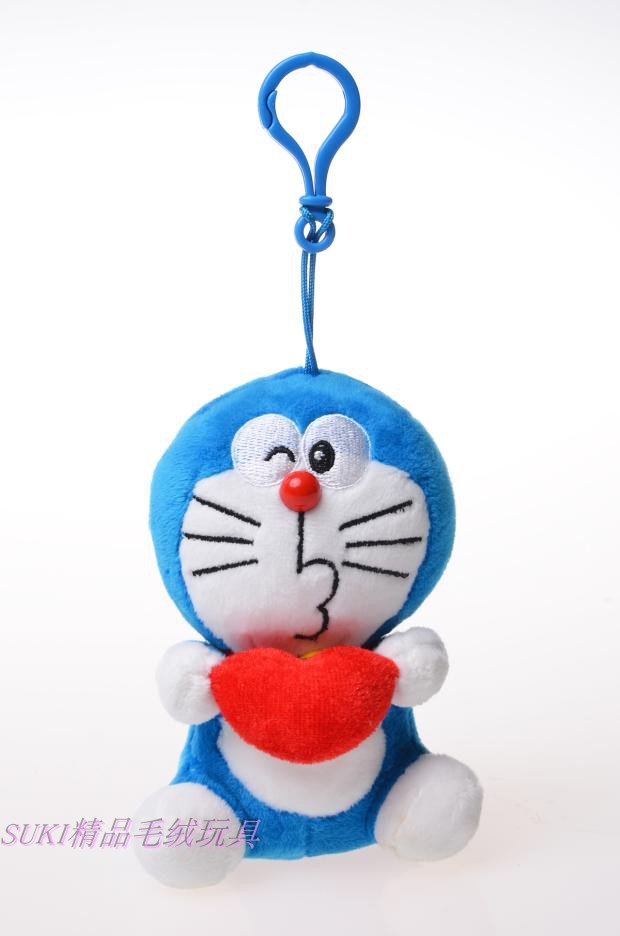 可一玩偶正品电影版哆啦A梦公仔毛绒玩具叮当猫挂件钥匙扣-图0