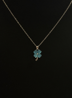 Sage Vintage古着 Lucky Clover Dew四叶草幸运项链