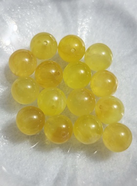 澳大利亚天然水晶金葡萄石9.5mm圆珠手工DIY散珠配件单珠