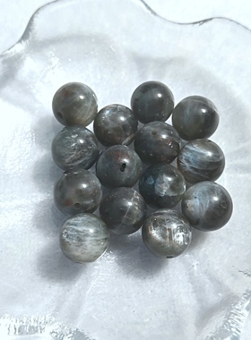 天然星辉骨干10.5mm圆珠手链单珠配件散珠