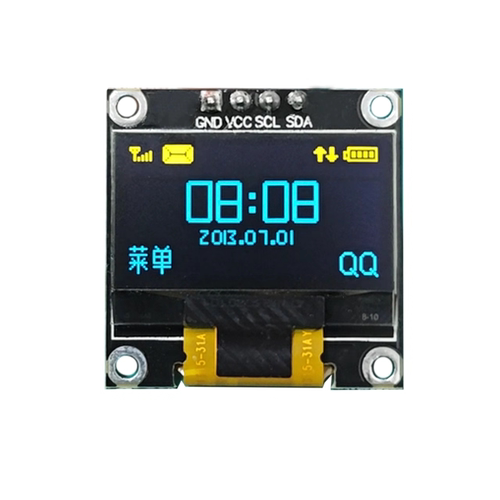 新款窄边框0.96寸OLED显示屏12864分辨率模块IIC通信接口ssd1315 - 图2