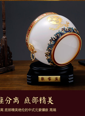 聚宝盆琉璃玉招财复古客厅