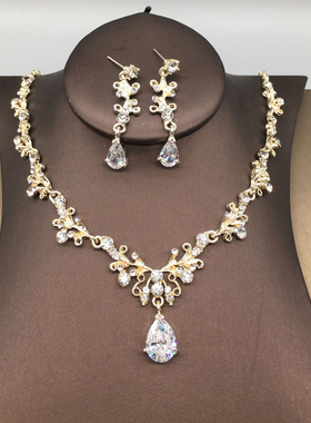 新娘婚纱礼服韩式两件套超仙项链