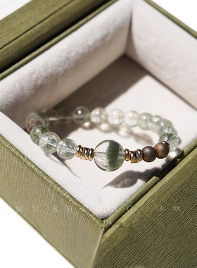 绿幽灵手链天然水晶手串设计款