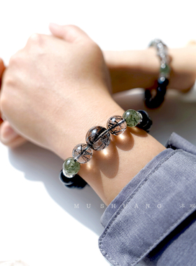 蓝虎眼石手串天然虎眼石男女一对