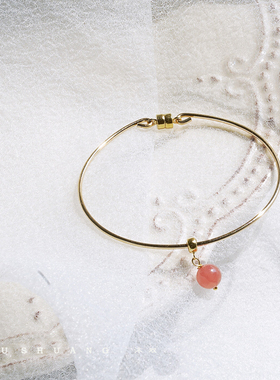 红纹石冰种天然水晶手链