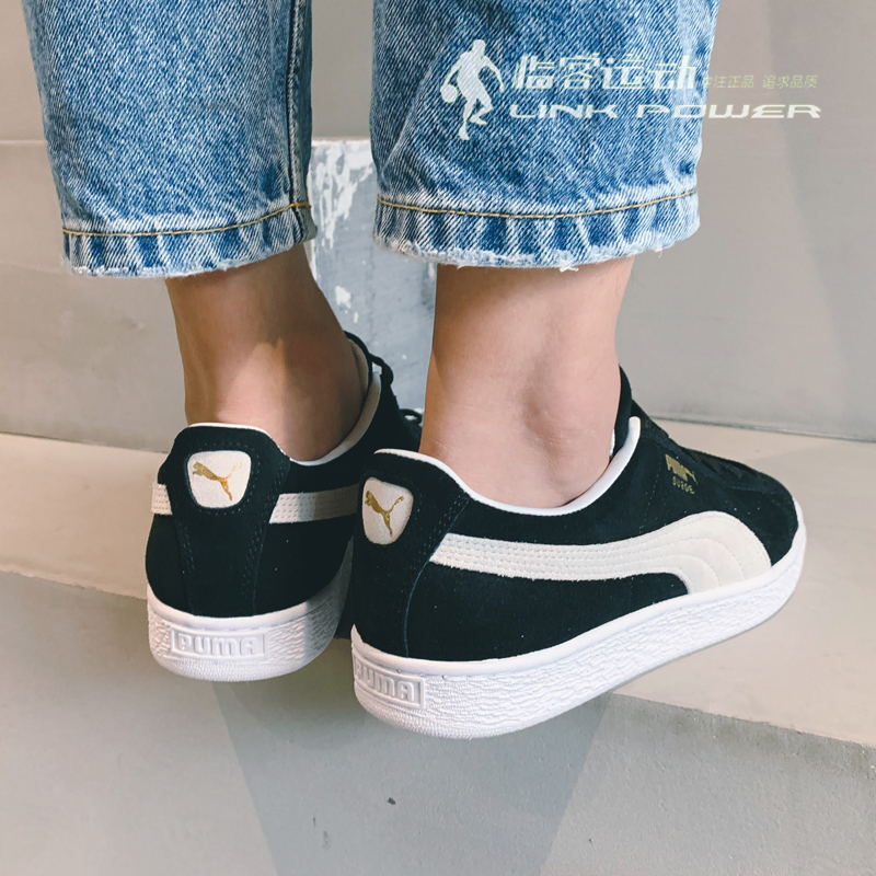 彪马PUMA Suede Classic复古烫金麂皮多色男女低帮休闲板鞋374915 - 图2